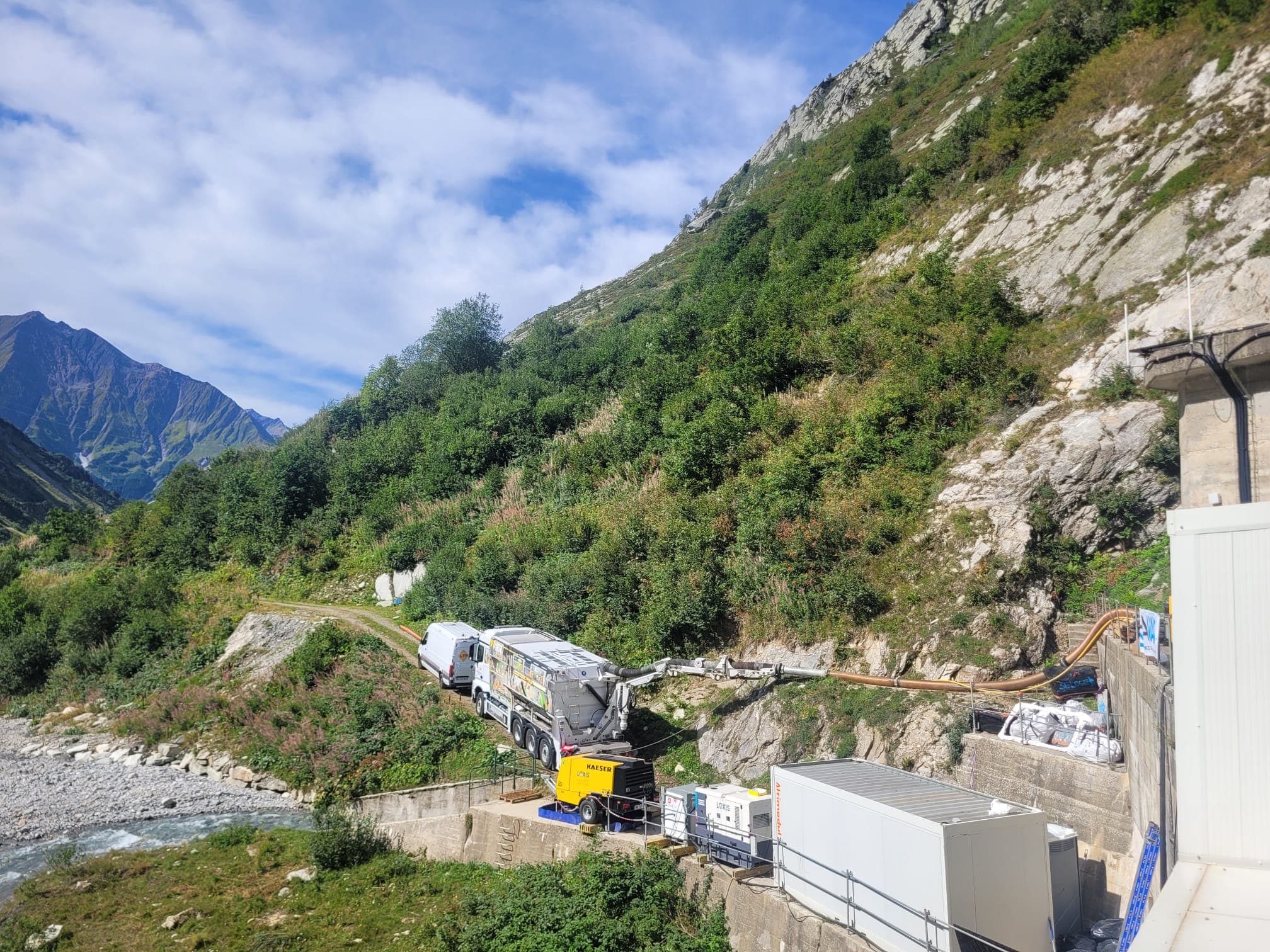 Intervention exceptionnelle au Barrage de Séloge